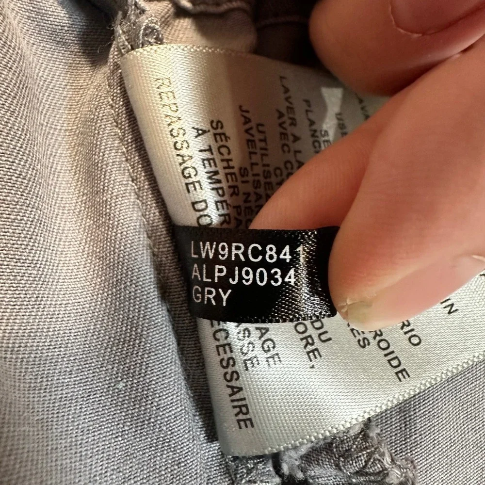 Levis Field Jacket Womens XS Gray Utility Military Cotton Twill Cargo Parka Coat